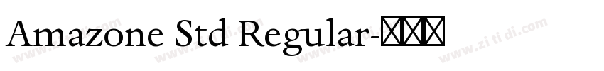 Amazone Std Regular字体转换